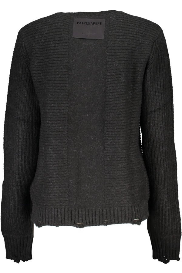 patriziapepemaglionedonnanero_2.jpg PATRIZIA PEPE WOMEN'S BLACK SWEATER