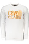 cavalliclassfelpasenzazipuomobianco_1.jpg CAVALLI CLASS MEN'S ZIPLESS SWEATSHIRT