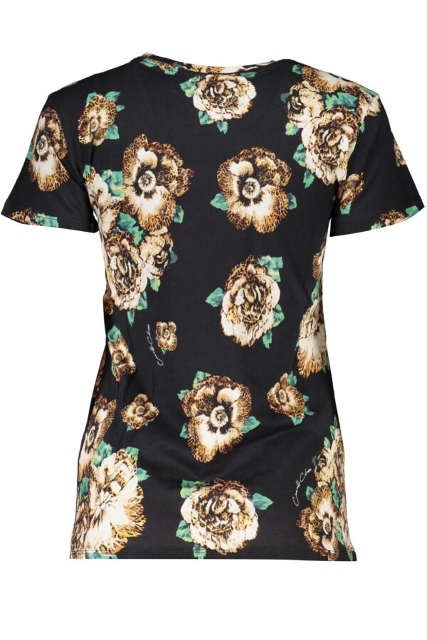 cavalliclasst-shirtmanichecortedonnanero_2.jpg CAVALLI CLASS WOMEN'S SHORT SLEEVE T-SHIRT BLACK