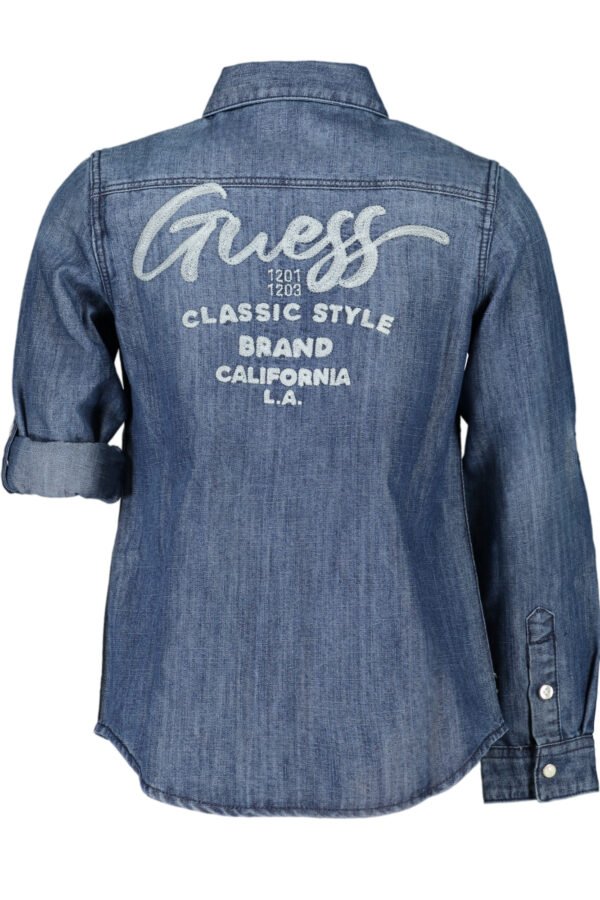 guessjeanscamiciamanichelunghebambinablu_2.jpg GUESS JEANS LONG SLEEVED SHIRT FOR GIRLS BLUE