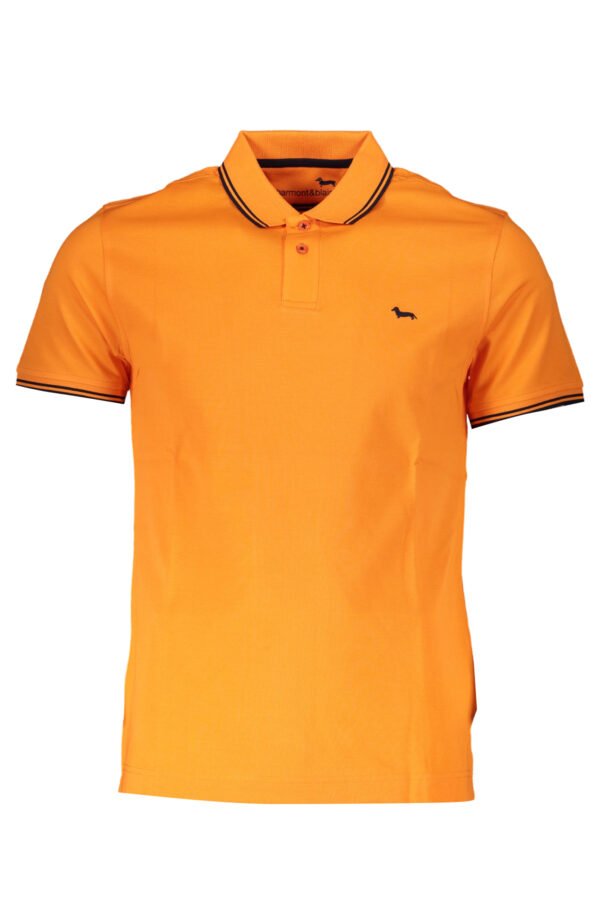 harmont26blainepolomanichecorteuomoarancio_1.jpg HARMONT & BLAINE YELLOW MEN'S SHORT SLEEVED POLO SHIRT