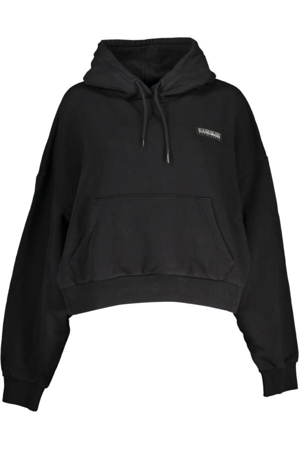 napapijrifelpasenzazipdonnanero_1.jpg NAPAPIJRI WOMEN'S ZIPLESS SWEATSHIRT BLACK