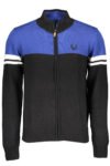 GIAN MARCO VENTURI MEN'S BLUE CARDIGAN