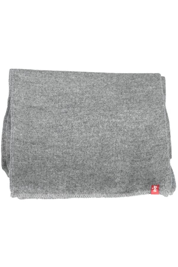 levi27ssciarpauomogrigio_2.jpg LEVI'S GRAY MEN'S SCARF