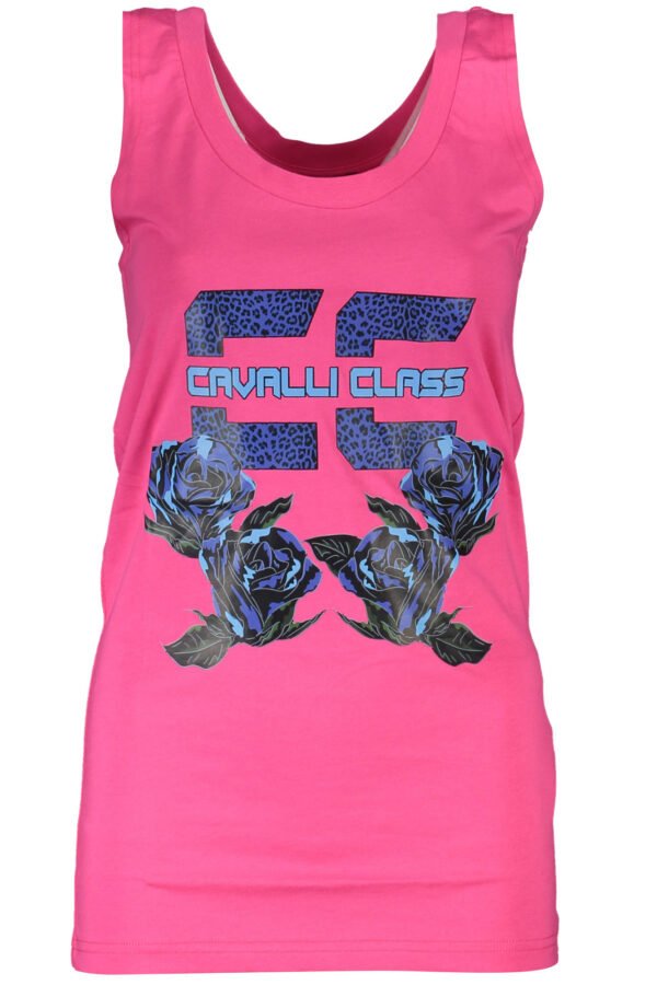 cavalliclasscanottadonnarosa_1.jpg CAVALLI CLASS WOMEN'S TANK TOP WHITE