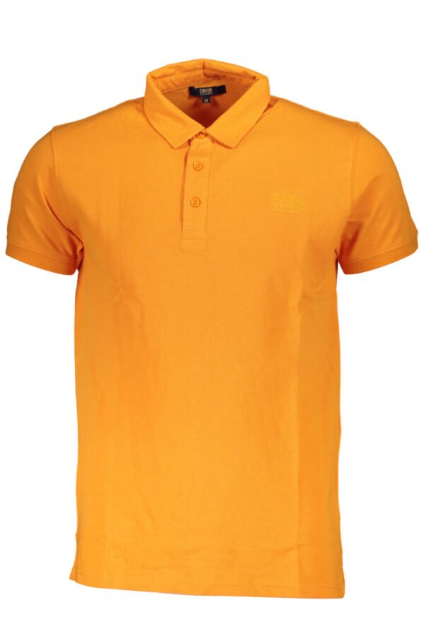 cavalliclasspolomanichecorteuomoarancio_1.jpg CAVALLI CLASS POLO SHORT SLEEVE MAN WHITE