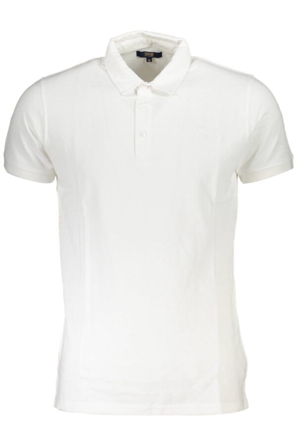 cavalliclasspolomanichecorteuomobianco_1.jpg CAVALLI CLASS POLO SHORT SLEEVE MAN WHITE