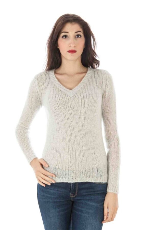 fredperrymaglionedonnabianco_1.jpg FRED PERRY WOMEN'S WHITE SWEATER