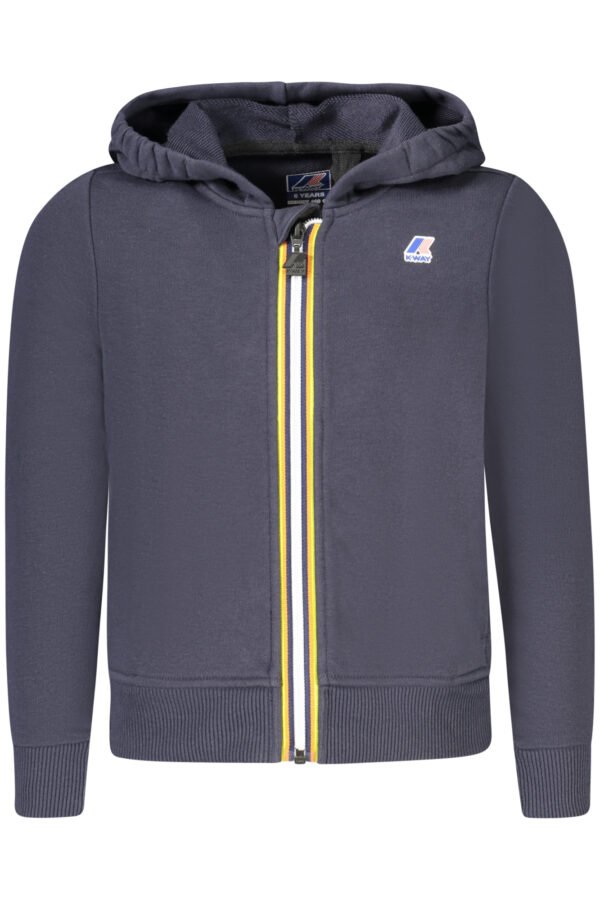 k-wayfelpaconzipbambinoblu_1.jpg K-WAY SWEATSHIRT WITH ZIP CHILD BLUE