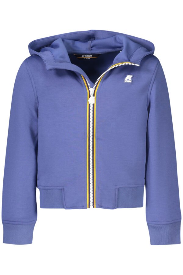 k-wayfelpaconzipbambinoblu_1.jpg K-WAY SWEATSHIRT WITH ZIP CHILD BLUE
