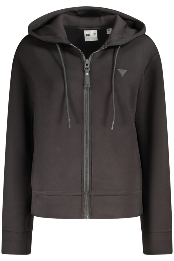 guessjeansfelpaconzipdonnanero_1.jpg GUESS JEANS WOMEN'S ZIP-UP SWEATSHIRT BLACK