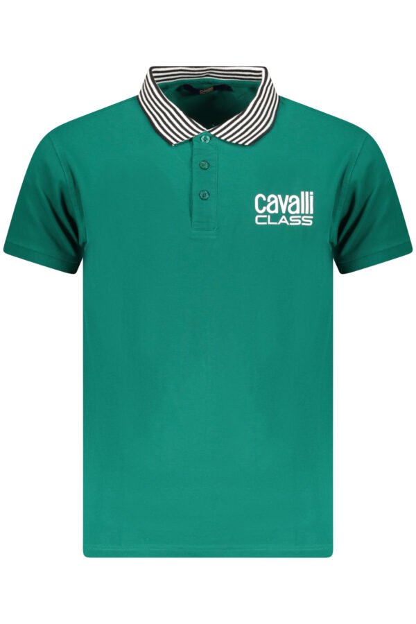 cavalliclasspolomanichecorteuomoverde_1.jpg CAVALLI CLASS POLO SHORT SLEEVES MEN GREEN