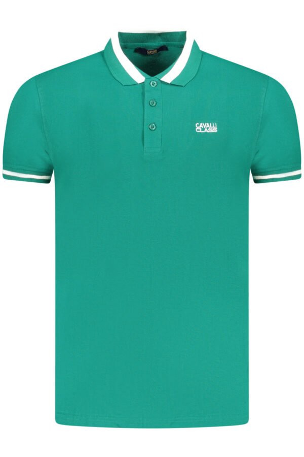 cavalliclasspolomanichecorteuomoverde_1.jpg CAVALLI CLASS POLO SHORT SLEEVES MEN GREEN