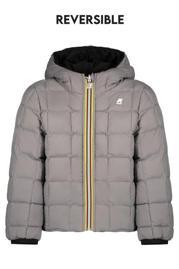 k-waygiubbottobambinonero_1.jpg K-WAY BLUE JACKET FOR CHILDREN