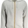 K-WAY MEN'S BLUE ZIP SWEATSHIRT