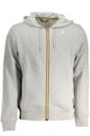 K-WAY MEN'S BLUE ZIP SWEATSHIRT