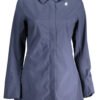 K-WAY BLUE WOMEN'S TRENCH COAT