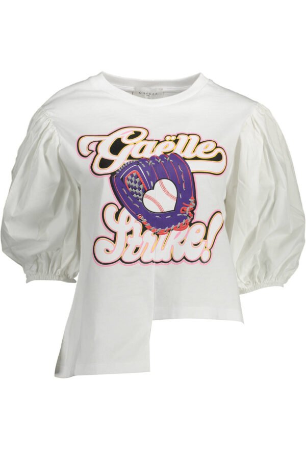 gaelleparist-shirtmaniche32f4donnabianco_1.jpg GAELLE PARIS T-SHIRT 3/4 SLEEVES WOMAN WHITE