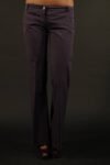 DENNY ROSE WOMEN'S PURPLE TROUSERS