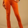 PATRIZIA PEPE LEGGINS WOMAN ORANGE