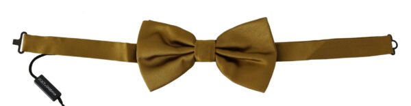 1002667.jpg Elegant Mustard Silk Bow Tie
