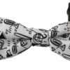 1002819.jpg Elegant White Silk Bow Tie for Sophisticated Evenings