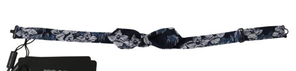1002825.jpg Elegant Navy Silk Bow Tie