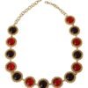 Elegant Crystal Charm Statement Necklace