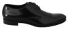 Elegant Black Leather Derby Shoes