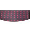 Exquisite Black Silk Cummerbund with Red Polka Dots