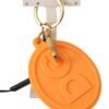 Stunning Orange Gold Keychain & Bag Charm