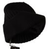 Elegant Cable Knit Wool Beanie with Fleece Liner