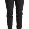 Elegant Mid Waist Slim Fit Skinny Pants