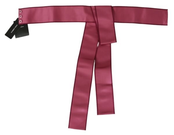 1545344.jpg Elegant Pink Silk Wide Waist Belt