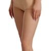 Beige Lace Panel Stretch Bodysuit