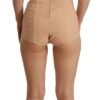Beige Lace Panel Stretch Bodysuit