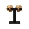 Elegant Floral Crystal Pearl Clip-On Earrings