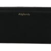 Elegant Black Leather Zip Wallet