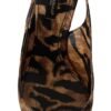 Tiger Pattern Slingback Heels Pumps