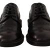 Elegant Purple Leather Derby Formal Shoes