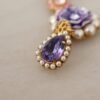 Elegant Floral Crystal Statement Necklace
