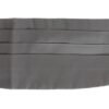 Elegant Silk Gray Cummerbund
