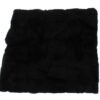 Chic Black Weasel Fur Hooded Scarf Wrap