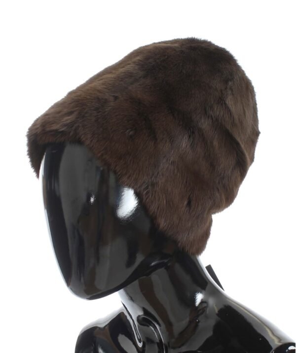 306459.jpg Luxurious Brown Weasel Fur Beanie
