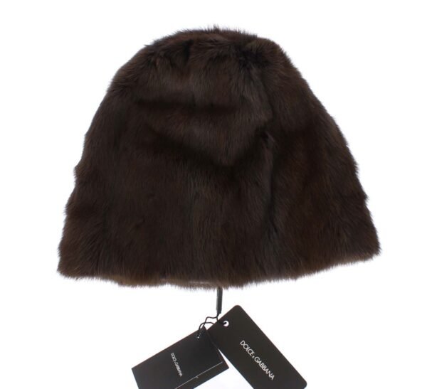 306461.jpg Luxurious Brown Weasel Fur Beanie