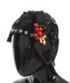 306614.jpg Elegant Black Crystal-Adorned Cloche Hat