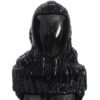 306777.jpg Elegant Black Sequined Hooded Scarf Wrap