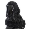 306778.jpg Elegant Black Sequined Hooded Scarf Wrap