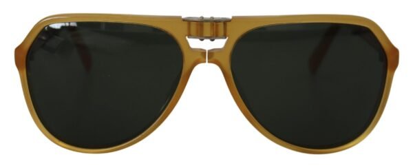3768135.jpg Chic Yellow Aviator Acetate Sunglasses