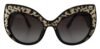 Butterfly Polarized Sequin Sunglasses
